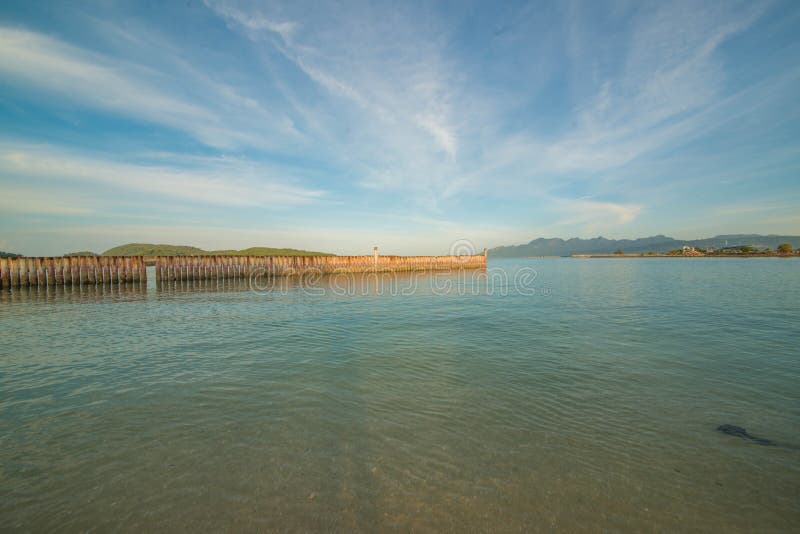 Παραλία Cenang Pantai σε Langkawi, Μαλαισία στοκ φωτογραφίες