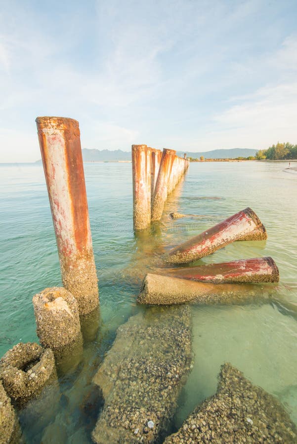Παραλία Cenang Pantai σε Langkawi, Μαλαισία στοκ φωτογραφία με δικαίωμα ελεύθερης χρήσης