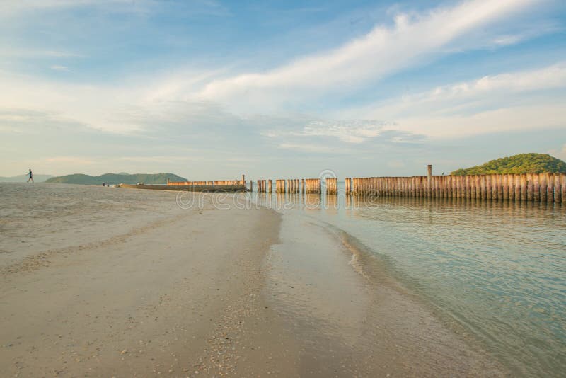 Παραλία Cenang Pantai σε Langkawi, Μαλαισία στοκ εικόνες με δικαίωμα ελεύθερης χρήσης