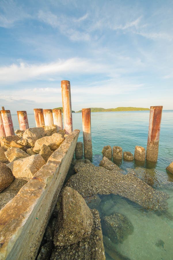 Παραλία Cenang Pantai σε Langkawi, Μαλαισία στοκ εικόνα