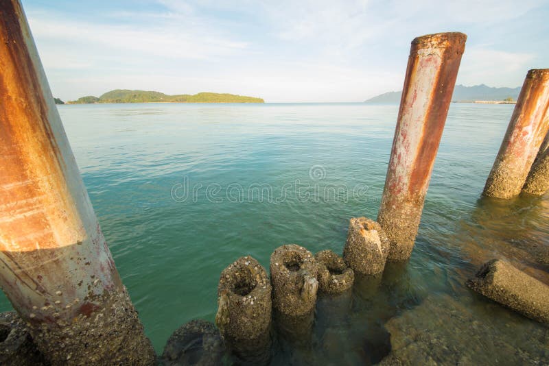 Παραλία Cenang Pantai σε Langkawi, Μαλαισία στοκ εικόνα με δικαίωμα ελεύθερης χρήσης