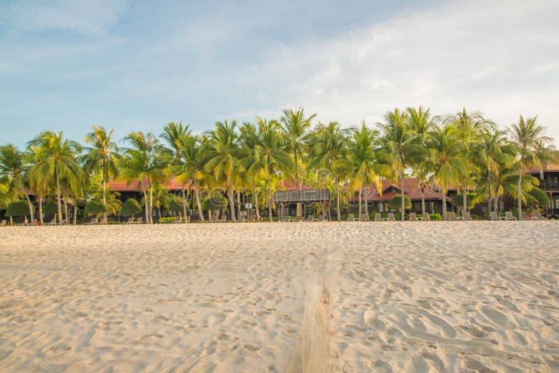 Παραλία Cenang Pantai σε Langkawi, Μαλαισία στοκ εικόνα
