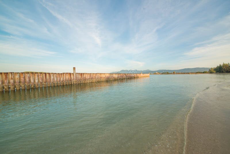 Παραλία Cenang Pantai σε Langkawi, Μαλαισία στοκ εικόνα με δικαίωμα ελεύθερης χρήσης