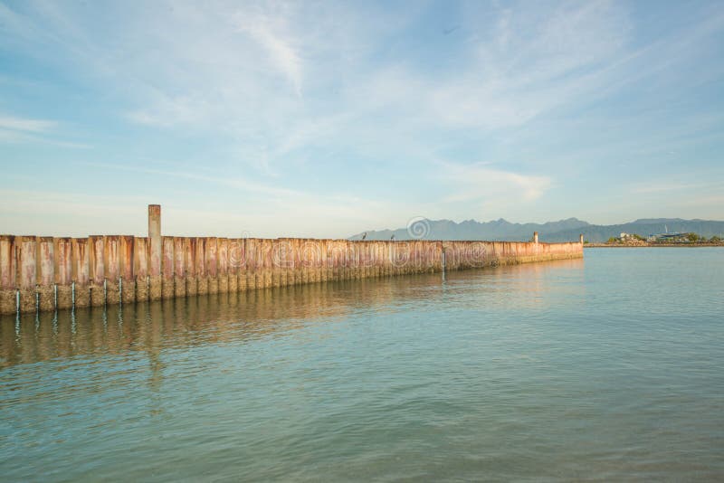 Παραλία Cenang Pantai σε Langkawi, Μαλαισία στοκ φωτογραφίες με δικαίωμα ελεύθερης χρήσης