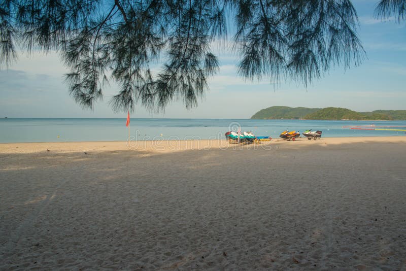 Παραλία Cenang Pantai σε Langkawi, Μαλαισία στοκ φωτογραφίες