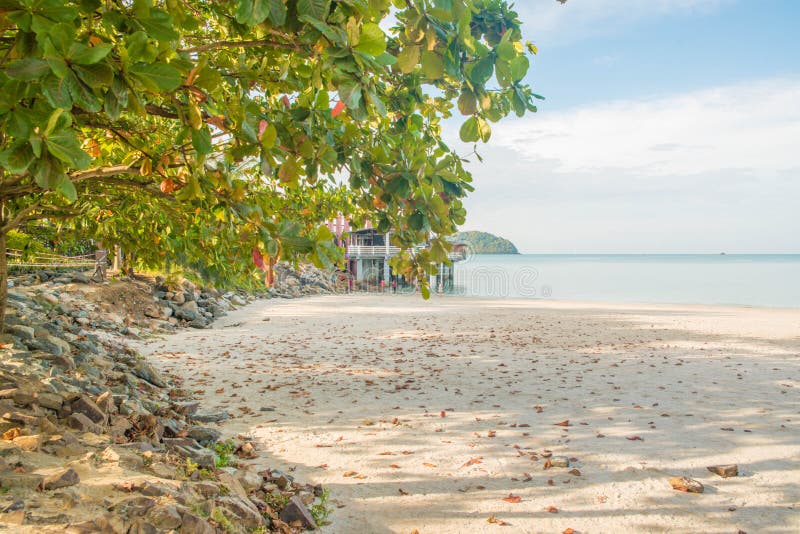 Παραλία Cenang Pantai σε Langkawi, Μαλαισία στοκ φωτογραφίες