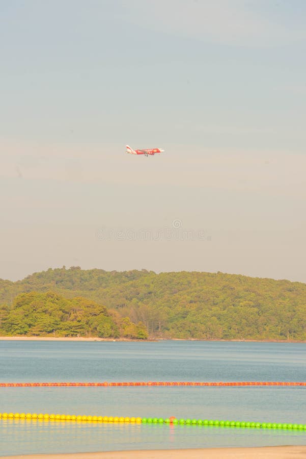 Παραλία Cenang Pantai σε Langkawi, Μαλαισία. Η όμορφη άποψη της παραλίας Pantai Cenang σε Langkawi, Μαλαισία
