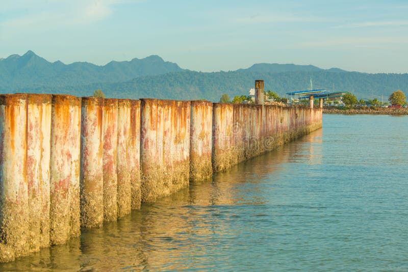 Παραλία Cenang Pantai σε Langkawi, Μαλαισία στοκ φωτογραφία