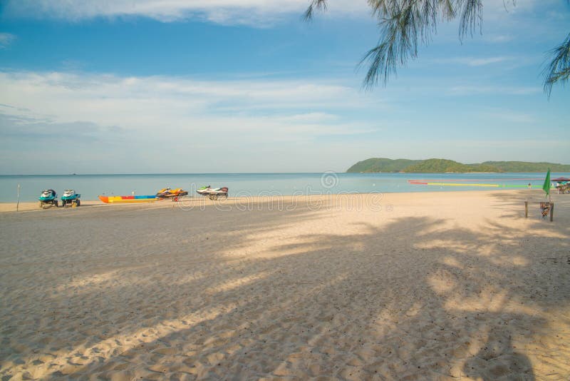 Παραλία Cenang Pantai σε Langkawi, Μαλαισία στοκ φωτογραφία