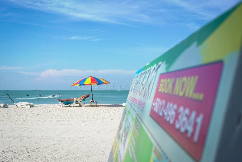 Παραλία Pantai Cenang στο Langkawi Μαλαισία στοκ φωτογραφία με δικαίωμα ελεύθερης χρήσης