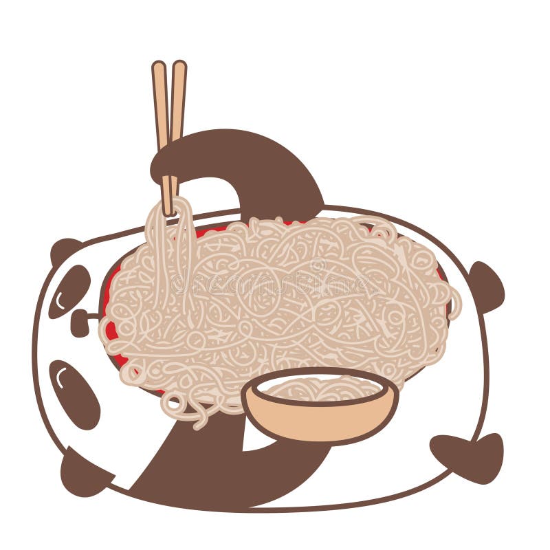 Πεινασμένο panda kawaii ελεύθερη απεικόνιση δικαιώματος Πεινασμένο panda kawaii ελεύθερη απεικόνιση δικαιώματος
