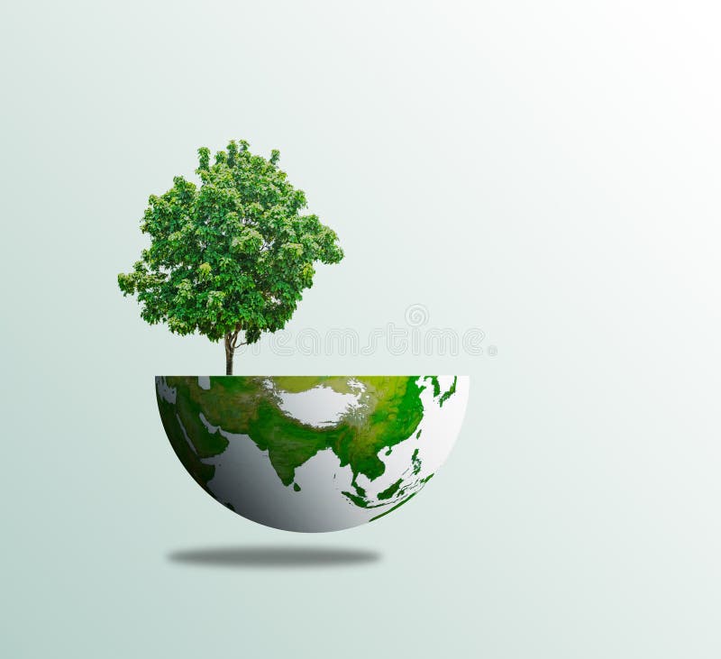 World tree day concept eco environment on white background. World tree day concept eco environment on white background