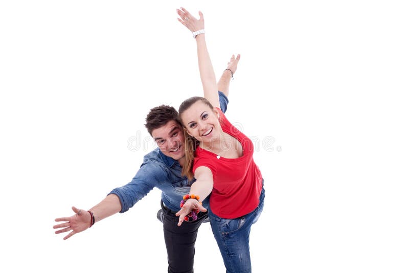 πετώντας gesturing ευτυχείς άνθρ&om στοκ εικόνα με δικαίωμα ελεύθερης χρήσης πετώντας gesturing ευτυχείς άνθρ&om στοκ εικόνα με δικαίωμα ελεύθερης χρήσης