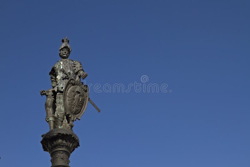 Λεπτομέρεια του σιντριβανιού στο Κέμπτεν στοκ εικόνα με δικαίωμα ελεύθερης χρήσης