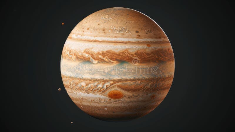 πλανήτης jupiter απομονωμένος σε διαφανές φόντο. τεχνητό απεικόνιση αποθεμάτων
