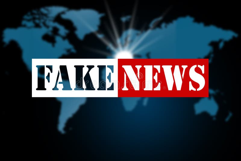 Πλαστές ειδήσεις στο υπόβαθρο παγκόσμιων χαρτών απεικόνιση αποθεμάτων Πλαστές ειδήσεις στο υπόβαθρο παγκόσμιων χαρτών απεικόνιση αποθεμάτων