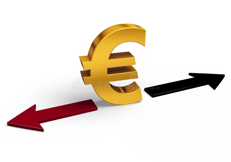Ποια κατεύθυνση το ευρώ θα πάει ελεύθερη απεικόνιση δικαιώματος
