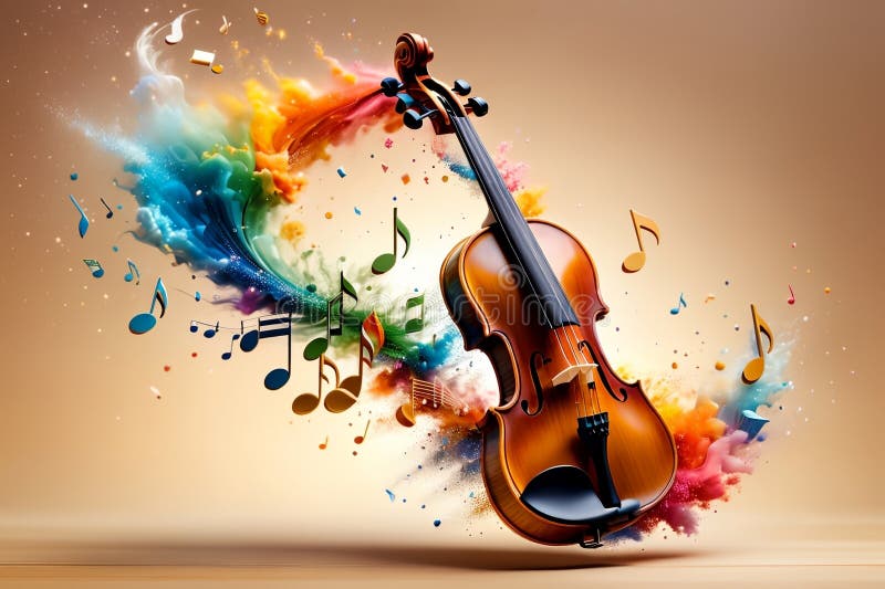 colorful background with musical notes, abstract music background . AI generated. colorful background with musical notes, abstract music background . AI generated