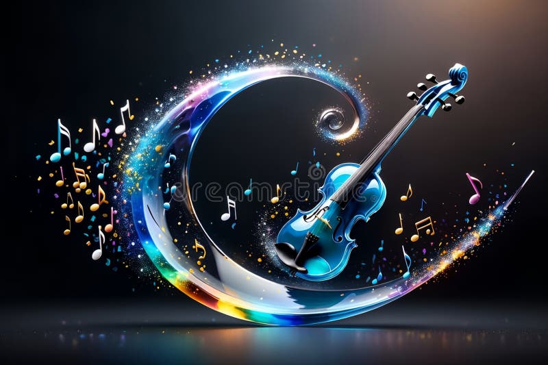 colorful background with musical notes, abstract music background . AI generated. colorful background with musical notes, abstract music background . AI generated