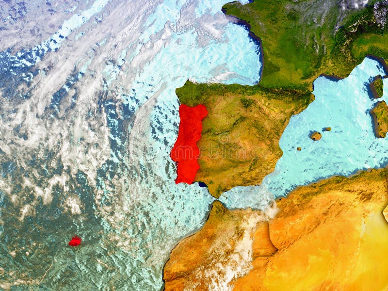 Πορτογαλία στη διευκρινισμένη σφαίρα απεικόνιση αποθεμάτων