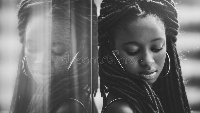 Πορτρέτο μιας γοητευτικής Αφρικανίδας