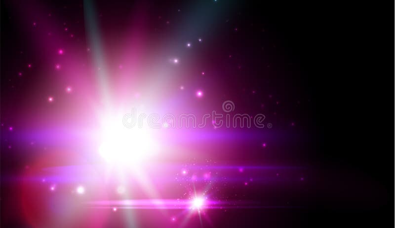 Πορφυρό κοσμικό αστέρι, φωτεινή λάμψη, luminescence γαλαξιών Διαστημική απεικόνιση νεφελώματος, αστρονομία, κόσμος μαύρο σε κοσμι διανυσματική απεικόνιση