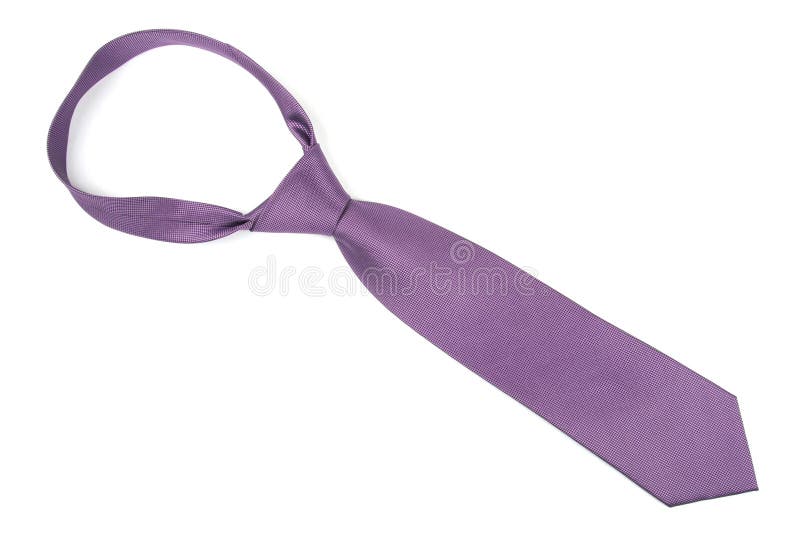 Purple necktie isolated on white background. Purple necktie isolated on white background