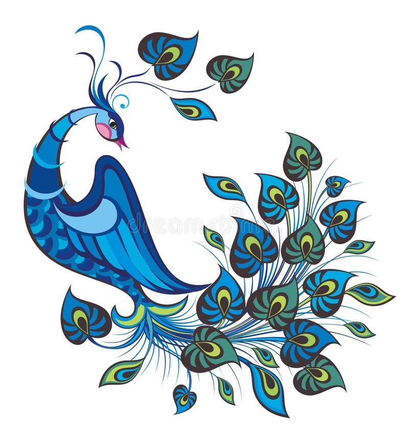 Πουλί Peacock απεικόνιση αποθεμάτων