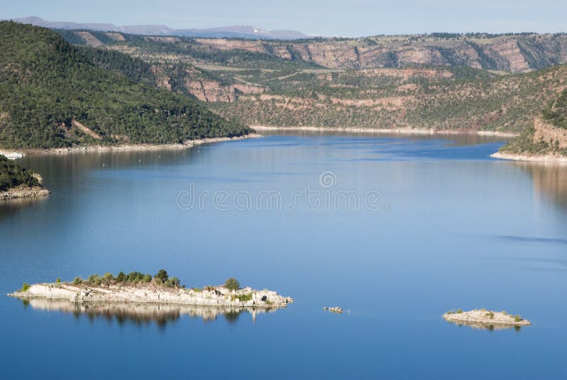 View of the Green River at Flaming Gorge dam. View of the Green River at Flaming Gorge dam