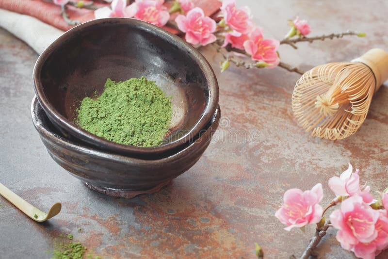 πράσινο τσάι matcha στοκ φωτογραφία πράσινο τσάι matcha στοκ φωτογραφία