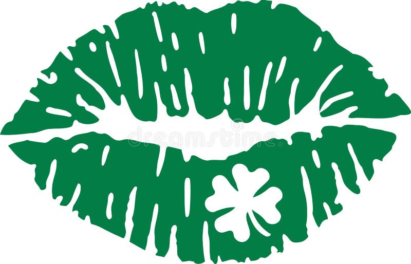 Πράσινο φιλί με το τριφύλλι