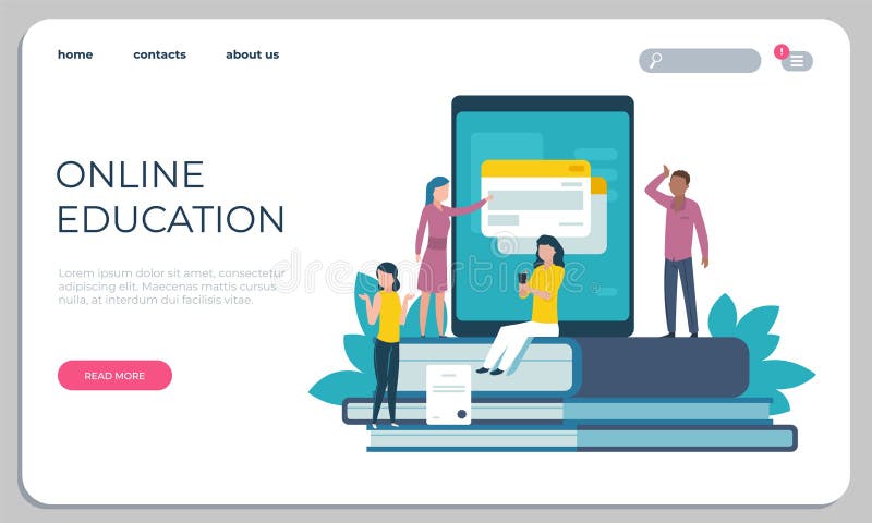 Προσιτός ιστοχώρος εκπαίδευσης On-line μαθαίνοντας για την έννοια με ειδικές ανάγκες ατόμων Διανυσματικοί εκπαιδευτικοί σπουδαστέ απεικόνιση αποθεμάτων Προσιτός ιστοχώρος εκπαίδευσης On-line μαθαίνοντας για την έννοια με ειδικές ανάγκες ατόμων Διανυσματικοί εκπαιδευτικοί σπουδαστέ απεικόνιση αποθεμάτων
