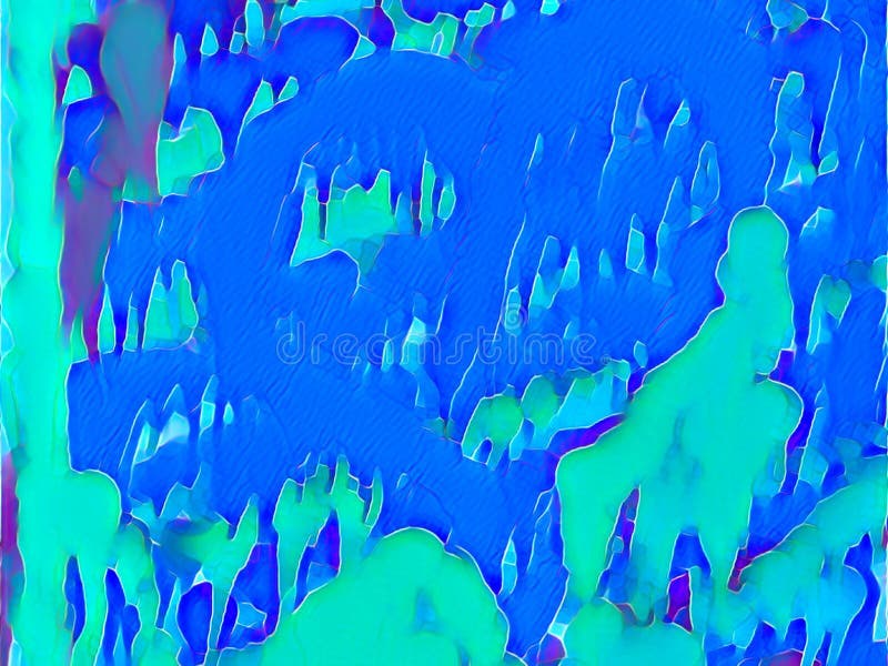 πρωτότυπο ελαιογραφία φύση ζώο πράσινο νερό γαλάζιο ωκεανός σχέδιο ζωγραφική ζωγραφική.