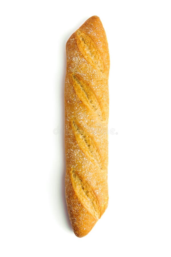 Πρόσφατα ψημένο χειροτεχνικό ολόκληρο baguette με τη χρυσή φλοιώδη floury σύσταση που απομονώνεται ακριβώς με την ελαφριά σκιά στ στοκ φωτογραφία Πρόσφατα ψημένο χειροτεχνικό ολόκληρο baguette με τη χρυσή φλοιώδη floury σύσταση που απομονώνεται ακριβώς με την ελαφριά σκιά στ στοκ φωτογραφία