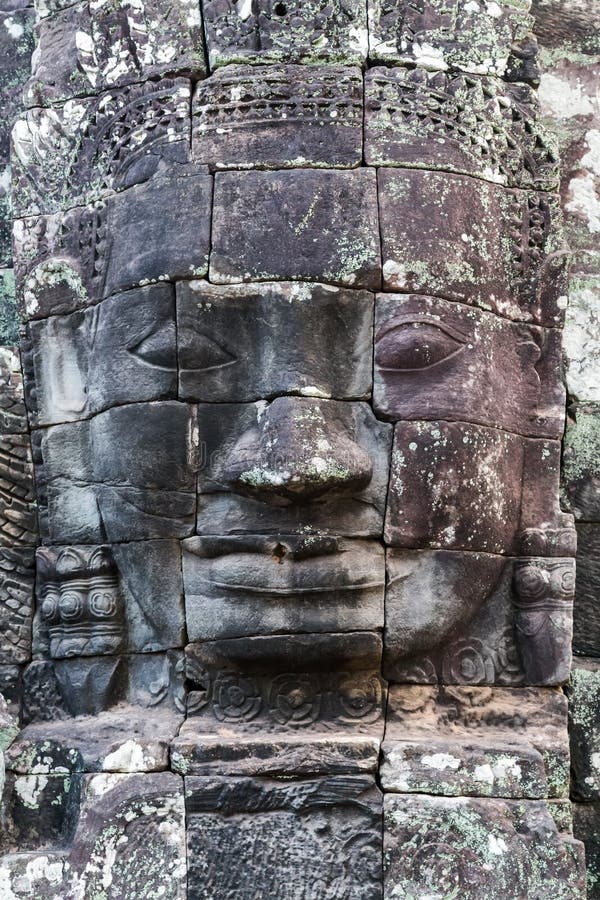 Πρόσωπα πετρών μνημείων, Angkor, Καμπότζη στοκ εικόνες με δικαίωμα ελεύθερης χρήσης Πρόσωπα πετρών μνημείων, Angkor, Καμπότζη στοκ εικόνες με δικαίωμα ελεύθερης χρήσης