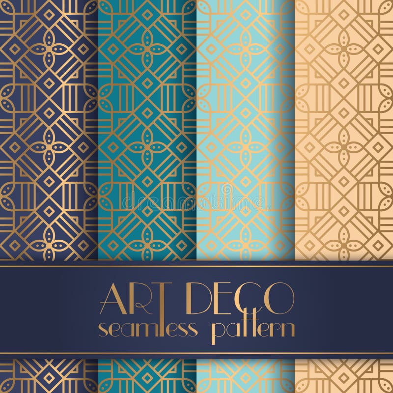 πρότυπο deco τέχνης άνευ ραφής απεικόνιση αποθεμάτων