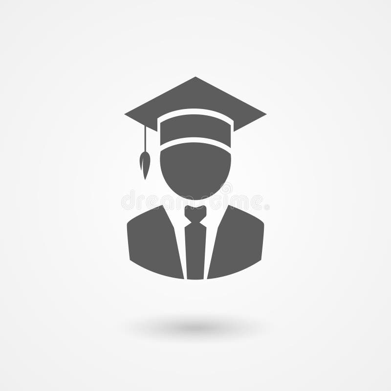 Πτυχιούχος ή καθηγητής σε ένα καπέλο mortarboard διανυσματική απεικόνιση Πτυχιούχος ή καθηγητής σε ένα καπέλο mortarboard διανυσματική απεικόνιση