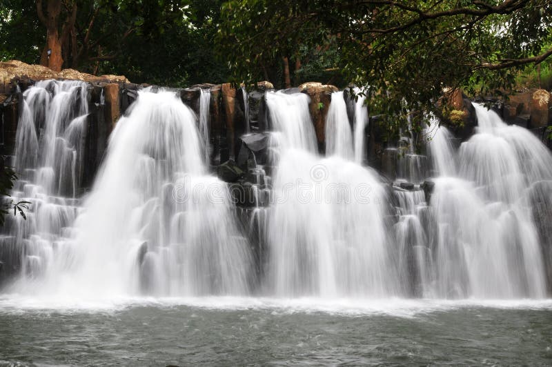 Rochester Falls on Mauritius island. Rochester Falls on Mauritius island