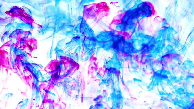 Πτώση χρώματος υποβρύχια δημιουργώντας μια υφασματεμπορία μεταξιού Να στροβιλιστεί ΜΕΛΑΝΙΟΥ υποβρύχιο
