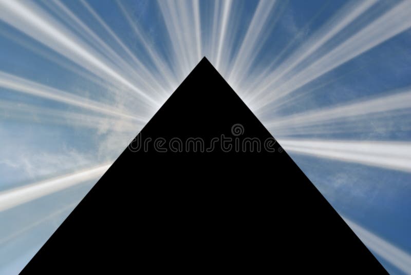 Egypt pyramid with raising sun cloud. Egypt pyramid with raising sun cloud