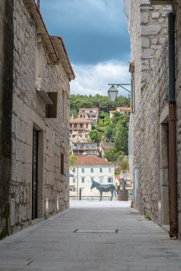Πόλη Jelsa, νησί Hvar, Κροατία στοκ φωτογραφία με δικαίωμα ελεύθερης χρήσης