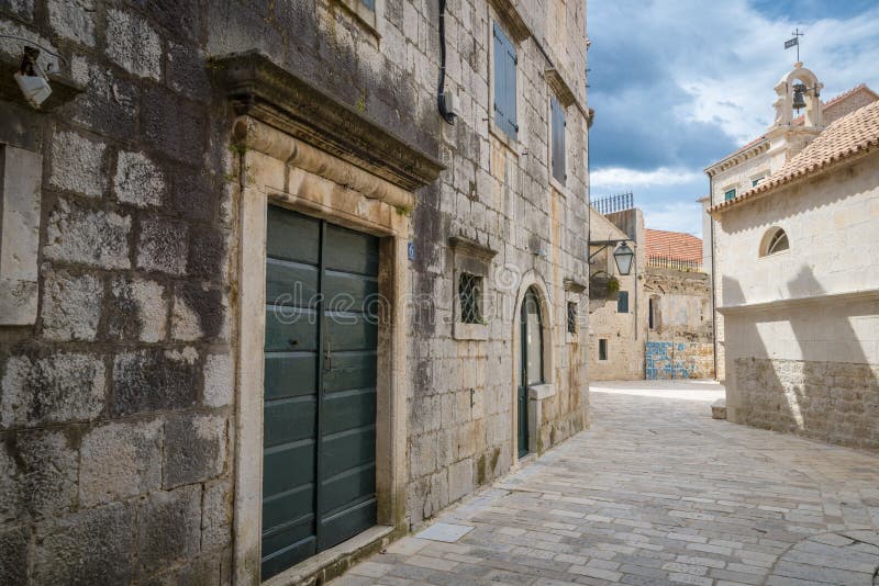 Πόλη Jelsa, νησί Hvar, Κροατία στοκ εικόνα