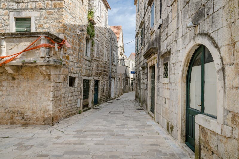 Πόλη Jelsa, νησί Hvar, Κροατία στοκ φωτογραφίες
