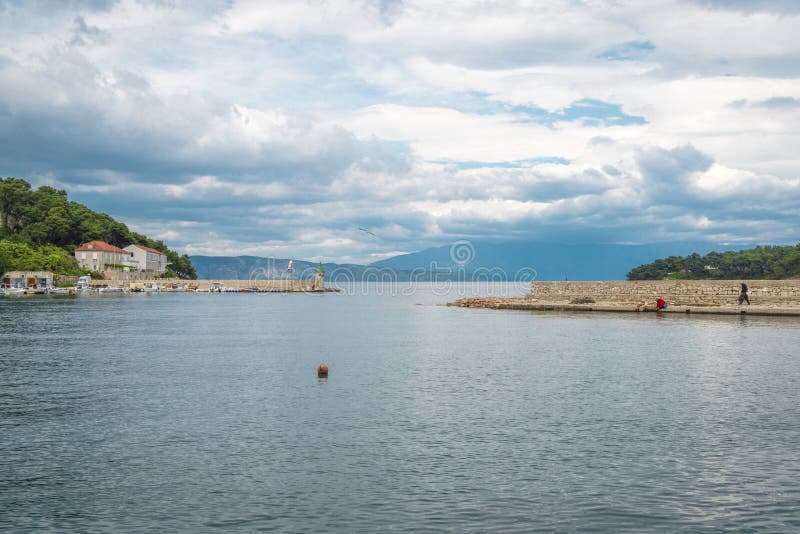 Πόλη Jelsa, νησί Hvar, Κροατία στοκ εικόνες