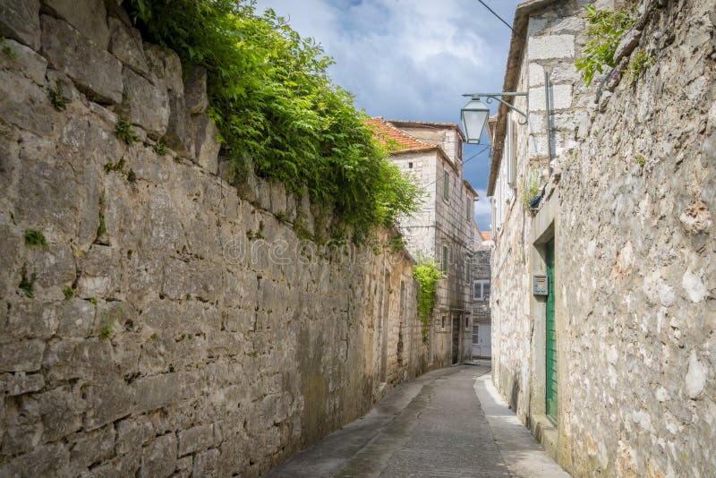 Πόλη Jelsa, νησί Hvar, Κροατία στοκ εικόνα