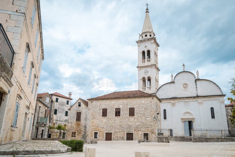 Πόλη Jelsa, νησί Hvar, Κροατία στοκ εικόνες με δικαίωμα ελεύθερης χρήσης