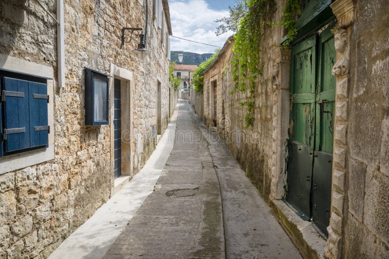 Πόλη Jelsa, νησί Hvar, Κροατία στοκ εικόνες