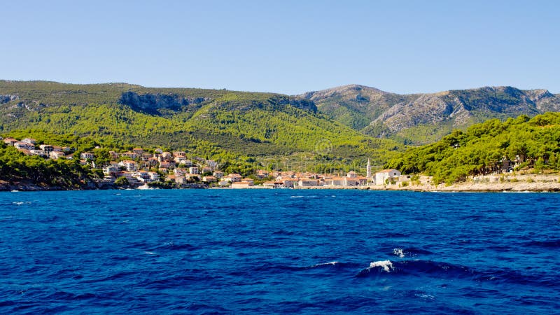 Πόλη Jelsa στο νησί Hvar, Κροατία.
