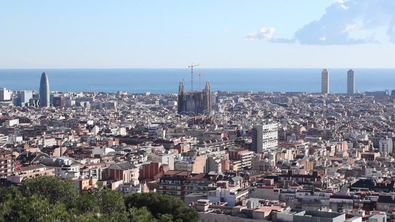 Πόλη Βαρκελώνη Sagrada Familia οριζόντων