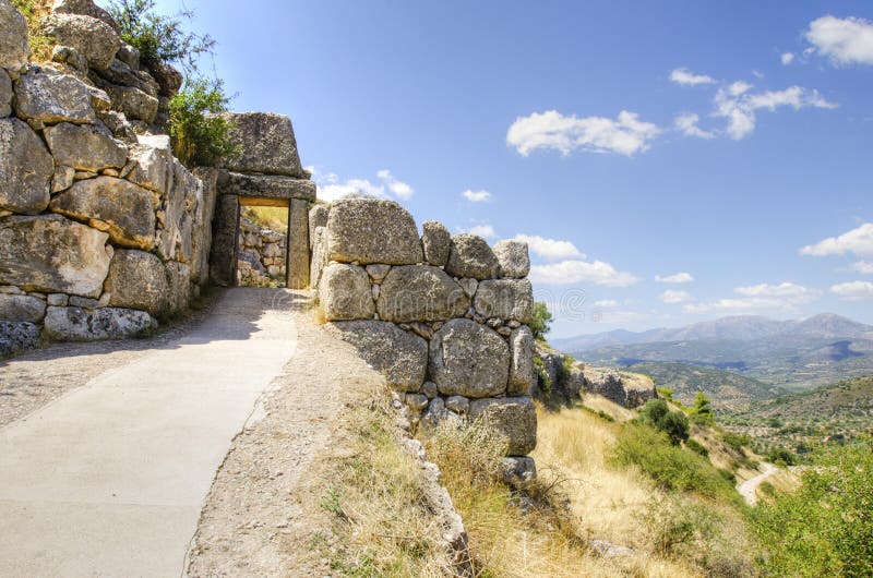 Πύλη Mycenae, Ελλάδα στοκ φωτογραφίες